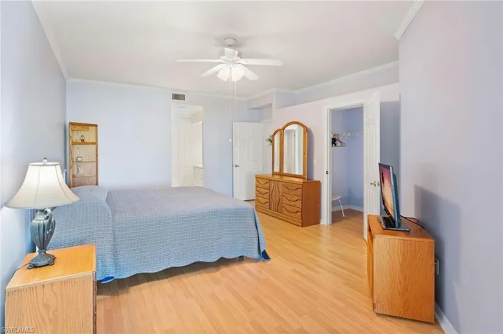 Master Bedroom is Spacious with a Large Walk in Closet