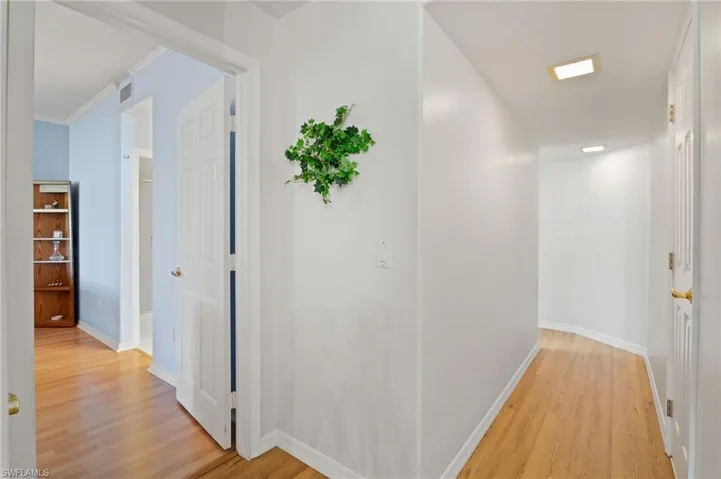 Hall way with New Water Proof Laminate Flooring