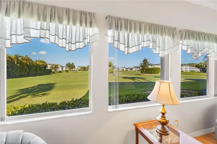 Villa view on the 5th green on the Golf Course