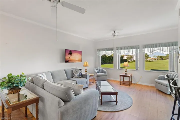 Living Room with Hurricane Windows