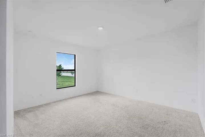 Spacious primary bedroom