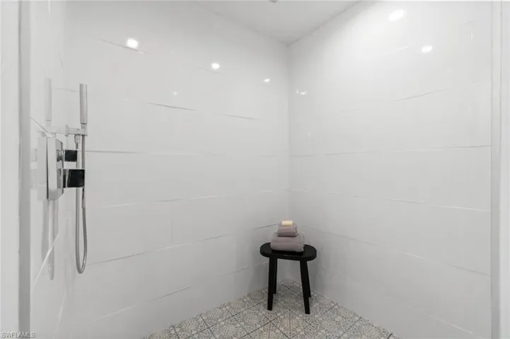 Spacious and functional bathroom with walk-in shower