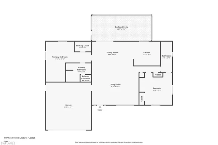Functional floor plan offering a well designed layout for comfortable living