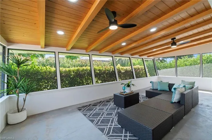 Spacious enclosed sunroom perfect for indoor outdoor living