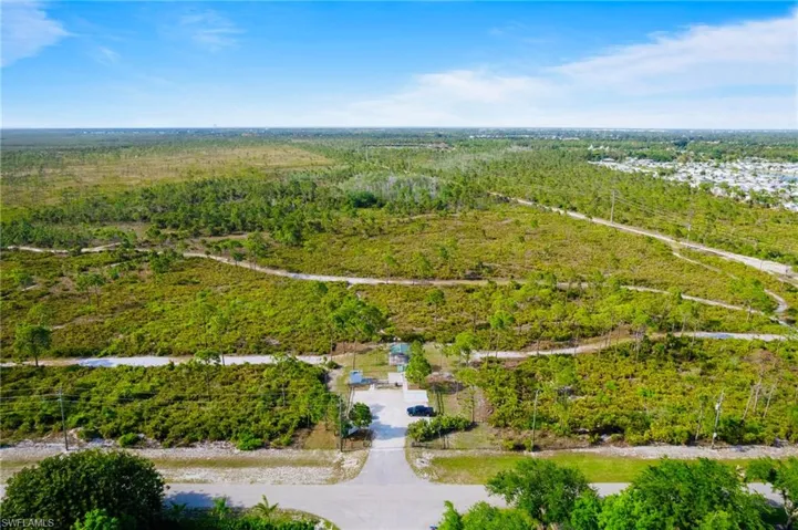 Scenic aerial view of Estero Bay Preserve State Park