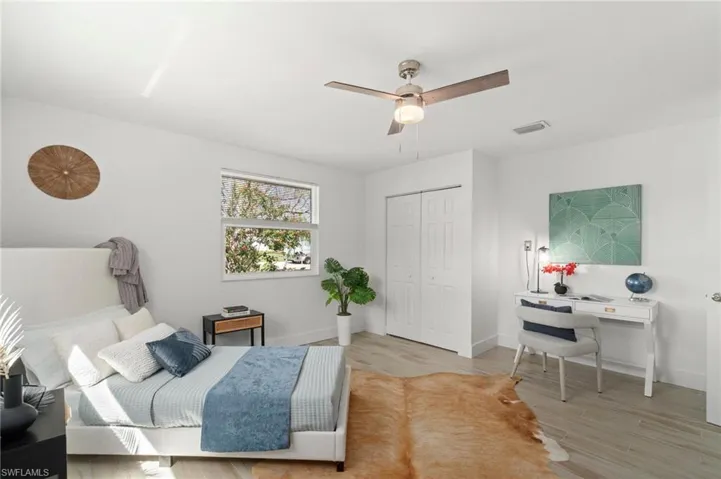 Light filled bedroom
