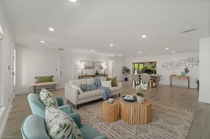 Open concept living room ideal for everyday living and entertaining