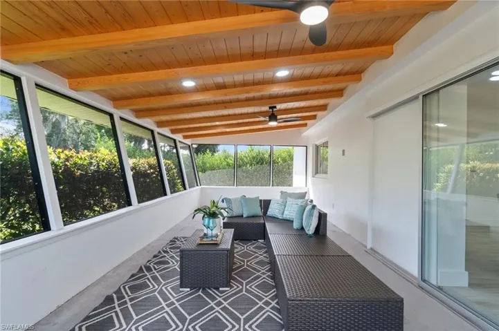 Bright and airy sunroom with natural light