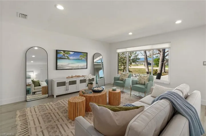 Well appointed living space with seamless flow to surrounding areas