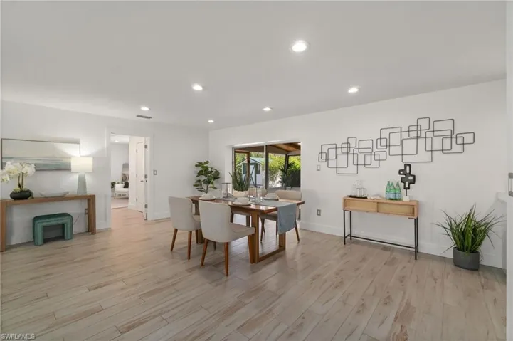 Open dining space ideal for gatherings and everyday meals