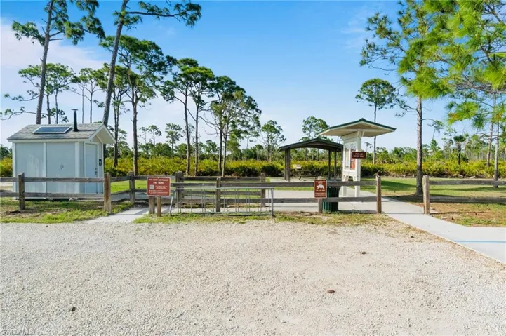 Entrance to Estero Bay Preserve State Park