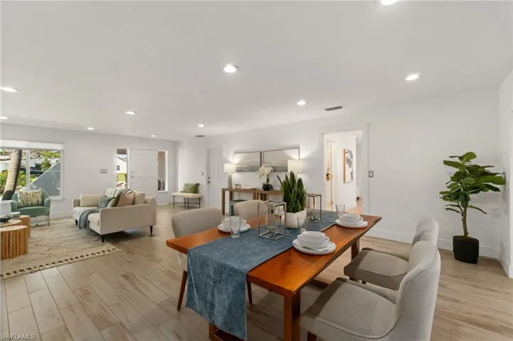 Spacious dining area perfect for entertaining guests