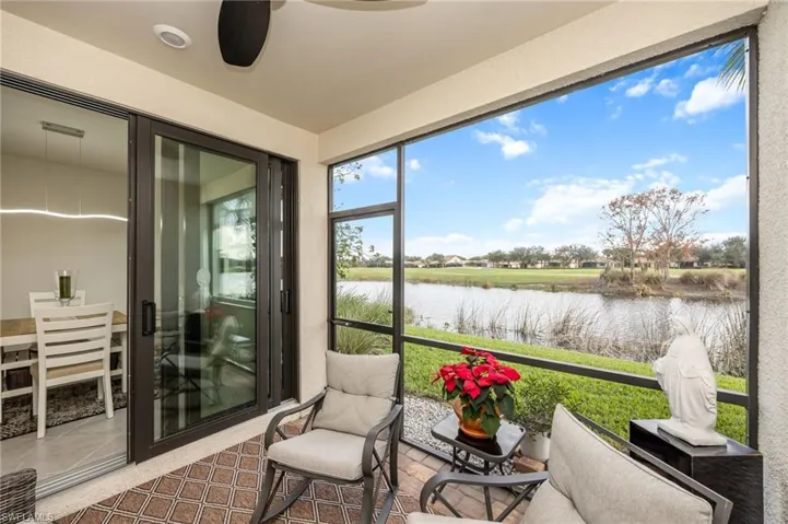 LANAI with a GOLF COURSE/water view