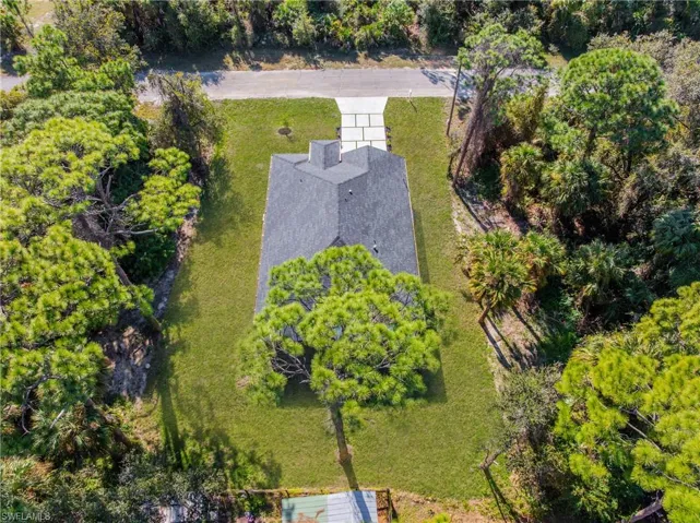 View from above of property