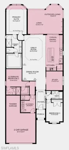 Additional Highlights Include: pocket doors into the study, 10' ceilings, tray ceiling package, 8' interior doors, impact windows throughout the whole house, pool and spa prewire, quartz kitchen backsplash, upgraded cafe appliances, and Mohawk Revwood flooring in the main living area and primary suite