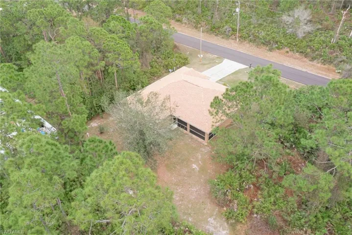 Birds eye view of property