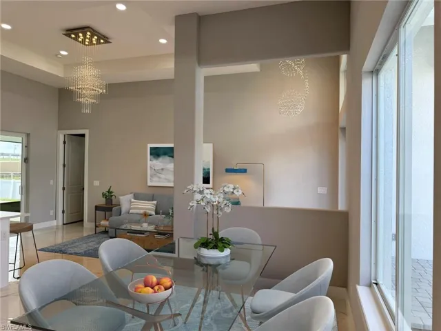 Virtually Staged Dining Area