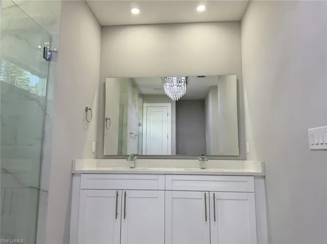 Main Bathroom. Dual Sinks.