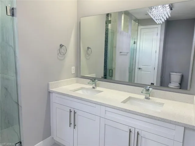 Main Bathroom. Dual Sinks.