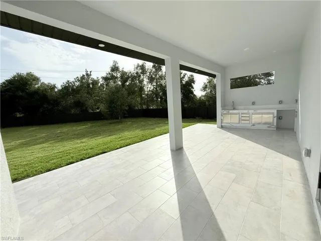 View of patio / terrace with a sink and area for grilling