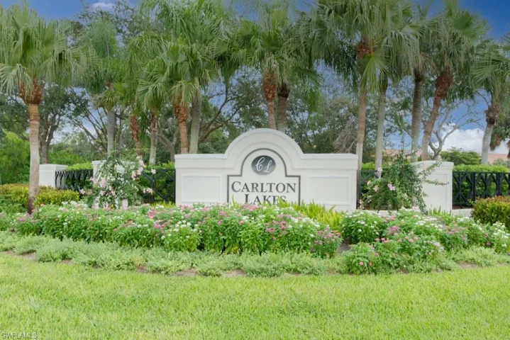 View of community Carlton Lakes in Naples