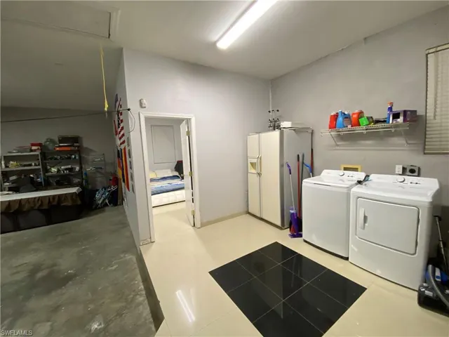 Laundry area featuring washing machine and dryer