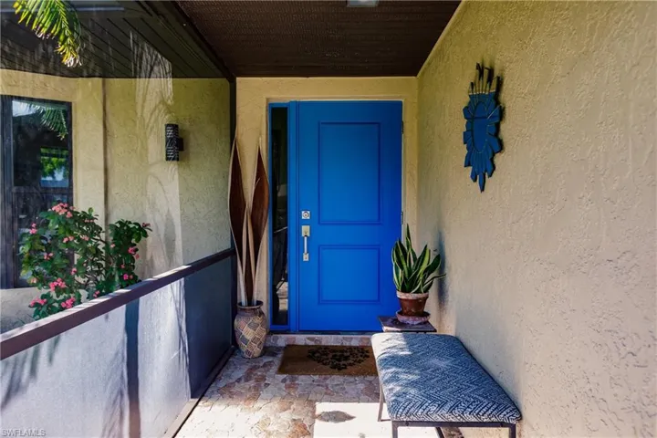 View of screened in covered entry