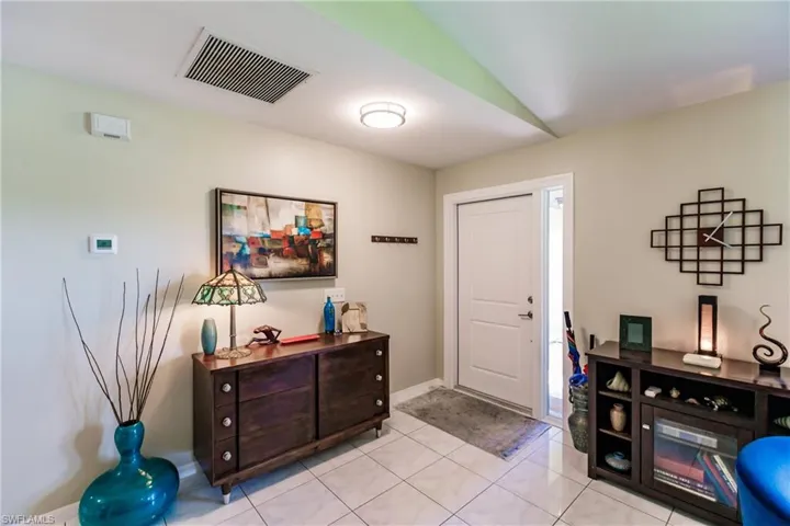 View of tiled foyer entrance