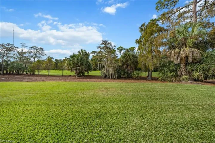 View over to the first fairway