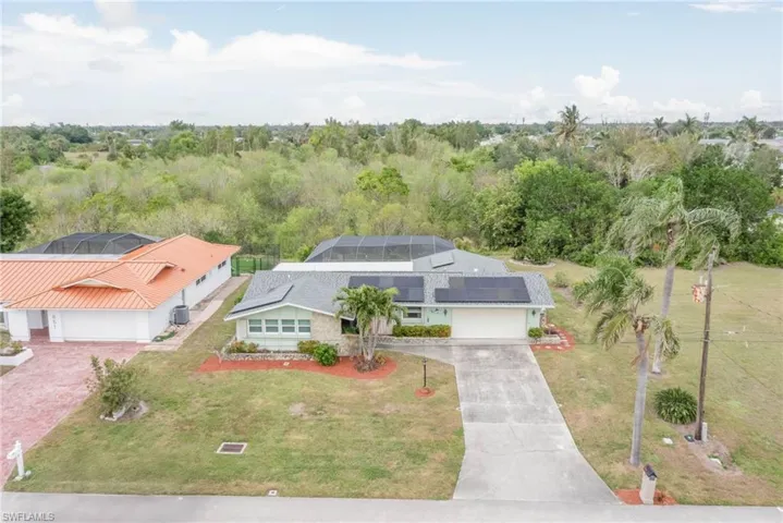 View from above of property