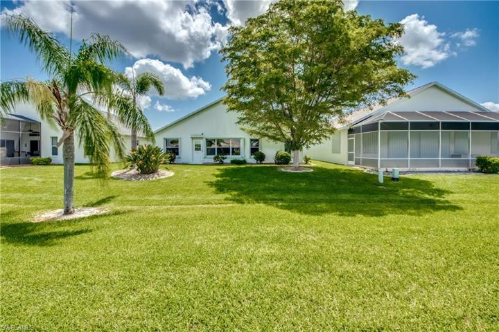 Back of Home with large back yard.