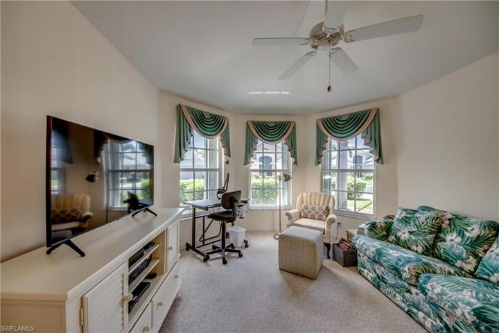 Den with Bay Windows.