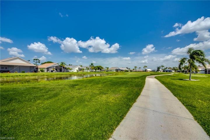 Golf  Course with water view.