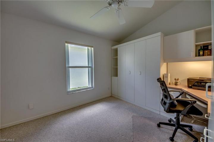 Built-in Murphy Bed and desk unit.
