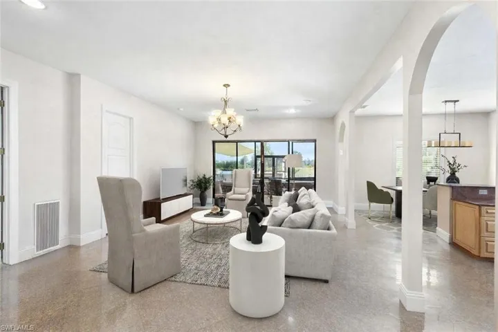 Virtually Staged Living Room