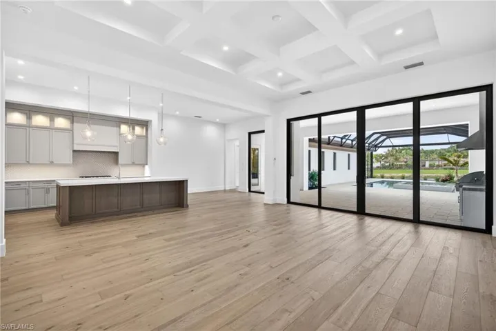 Large open concept great room perfect for family gatherings and entertaining
