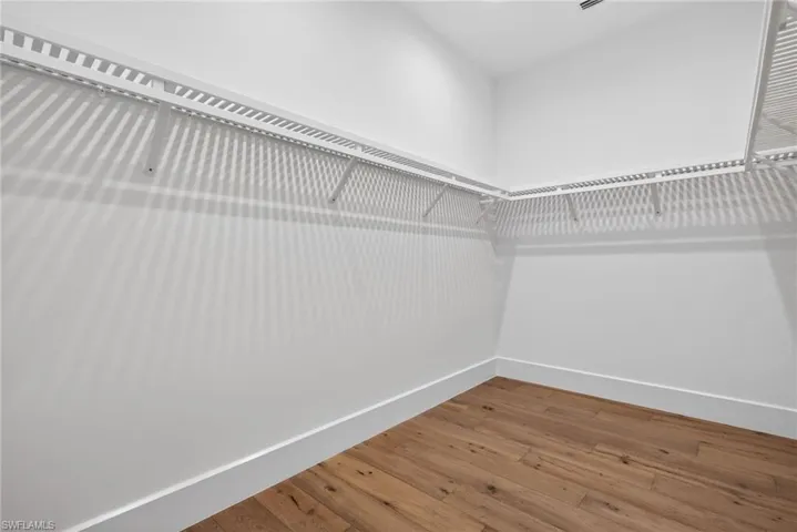 Second walk in closet for the master bedroom
