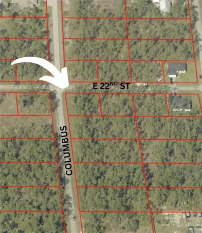 Map / location featuring property boundaries highlighted