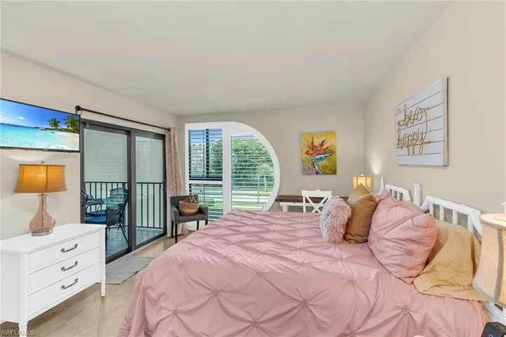 Bedroom featuring access to outside