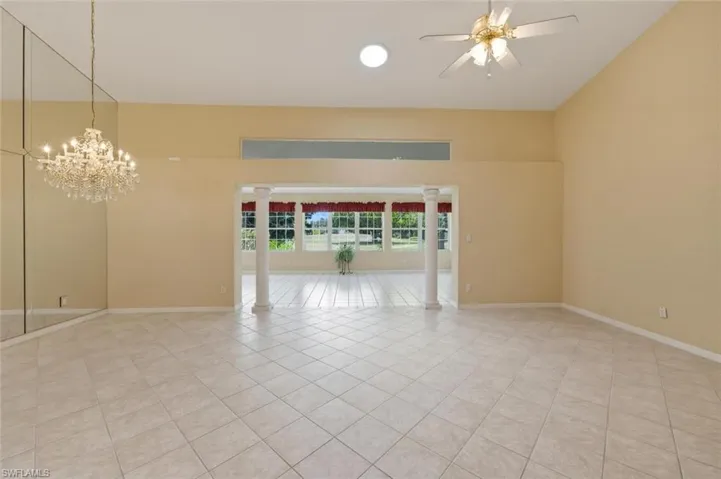 LR open to the large Florida room