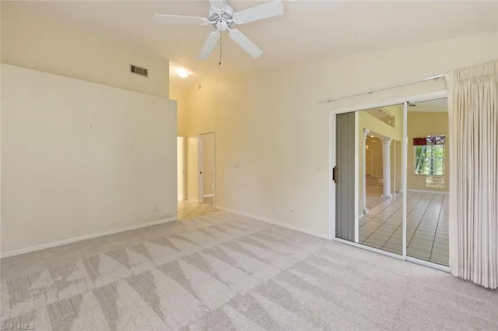 MBR sliding door to the Florida room