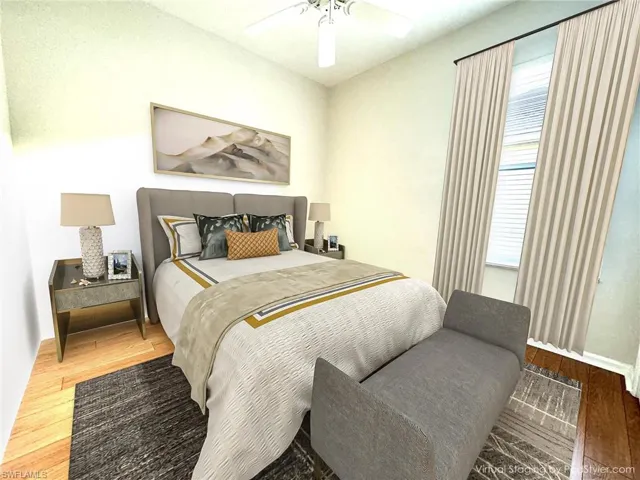 virtually staged guest roomo