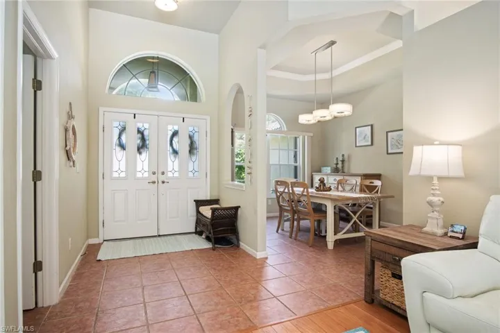foyer with formal dining room/ flex office space