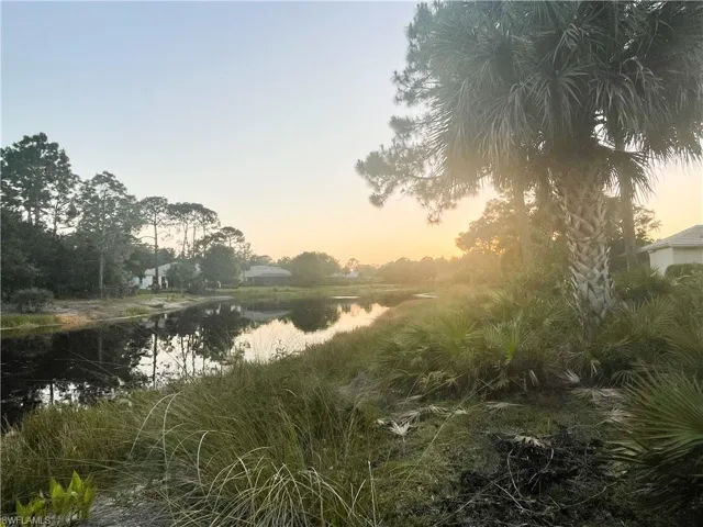 sunset over the lake