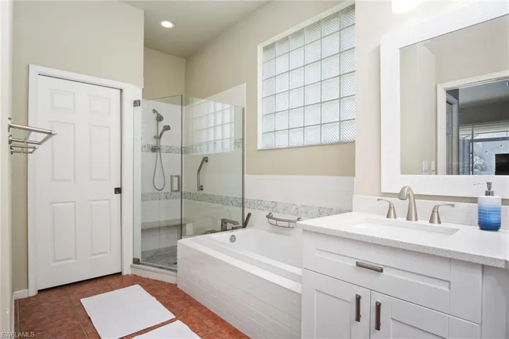 updated primary bathroom