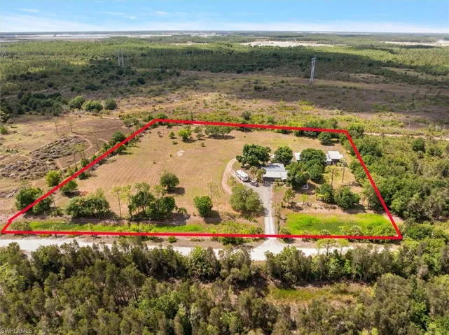 Overview of property with the parcel outlined