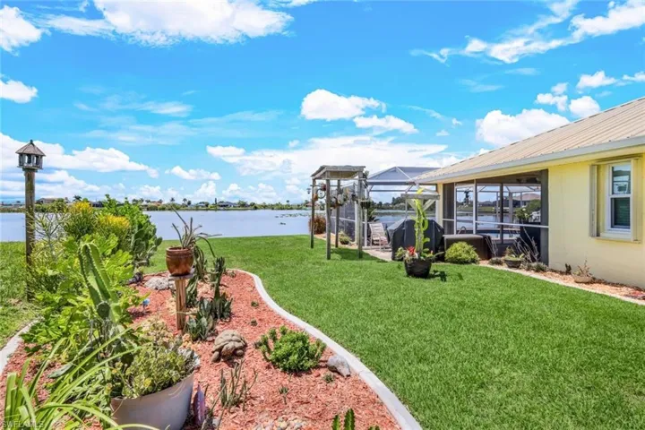 View of yard featuring a water view