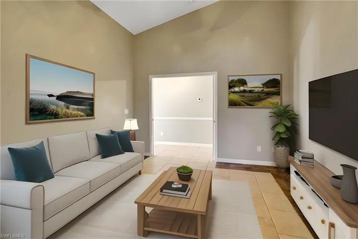 Second living room for 2 guest suites (virtually staged)