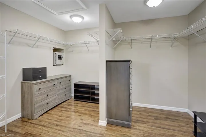 Master bedroom closet