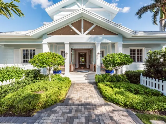 Roomy porch for seating